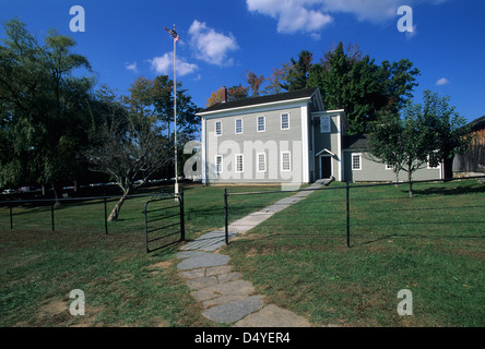 Elk281-1076 New Hampshire, Canterbury Shaker Village, Maison d'école, 1823 Banque D'Images