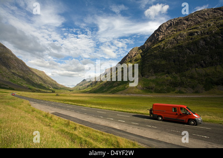 Onich, Royaume-Uni, les West Highlands dans la région de la montagne Ben Nevis Banque D'Images