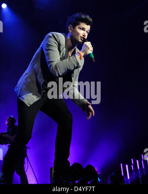 Le script joue Brighton Centre le 20/03/2013 à centre de Brighton, Brighton. Le Script sont un groupe de rock irlandais formé à Dublin en 2002. Basé à Londres. Les personnes sur la photo : Danny O'Donoghue. Photo par Julie Edwards Banque D'Images