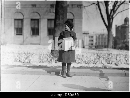 Dora Nevins, 12 ans. Vend 1 année. Hartford, Conn., Mars 1909 Banque D'Images