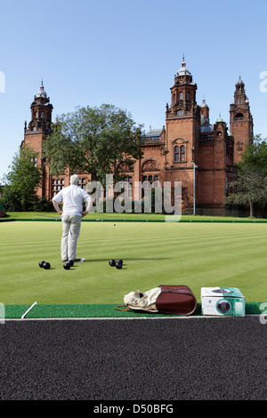 Boulingrin Kelvingrove Centre, Glasgow, Scotland, UK Banque D'Images