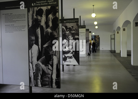 Camp de concentration de Dachau. Camp de prisonniers nazis a ouvert ses portes en 1933. Intérieur de la Chapelle du Musée. L'Allemagne. Banque D'Images