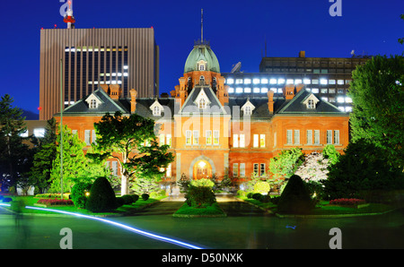 L'ancien bureau du gouvernement d'Hokkaido à Sapporo, au Japon. Banque D'Images