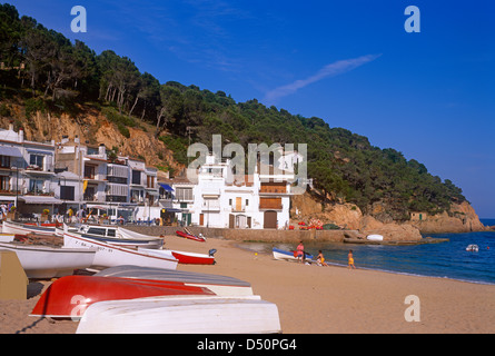 Baie de Tamariu, Costa Brava, Catalogne, Espagne Banque D'Images