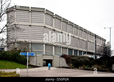 Sous-station électrique de la rue Moore à Sheffield, en Angleterre, conçu par Jefferson Sheard en 1968 Royaume-Uni Royaume-Uni Banque D'Images