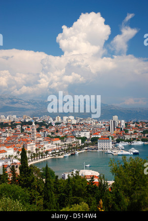 Split, vue de Marian Hill Banque D'Images