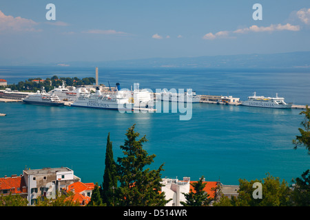 Split, vue de Marian Hill Banque D'Images