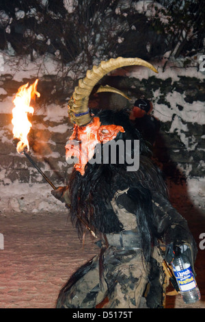 Radenthein, Autriche, Krampus Radenthein Banque D'Images