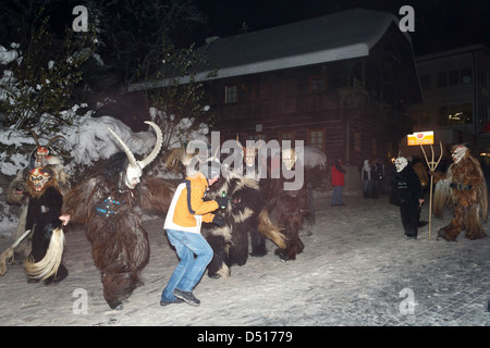 Radenthein, Autriche, Krampus Radenthein Banque D'Images