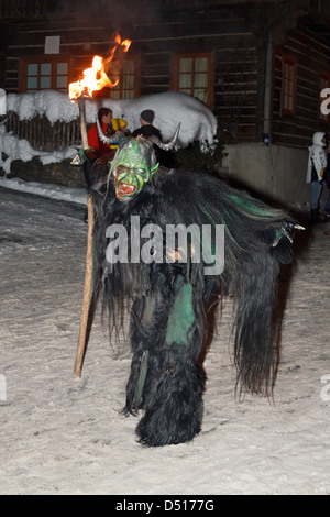 Radenthein, Autriche, Krampus Radenthein Banque D'Images