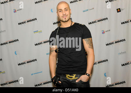 Le 20 mars 2013. Toronto, Canada. Prix de la musique de la Radio Canadienne Salle de presse photo. En photo, Massari. (DCP/BPF/N8N) Banque D'Images