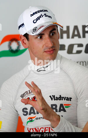 Sport Automobile : Championnat du Monde de Formule 1 de la FIA 2013, Grand Prix de Malaisie, # 15 Adrian Sutil (GER, Sahara Force India F1 Team), Banque D'Images