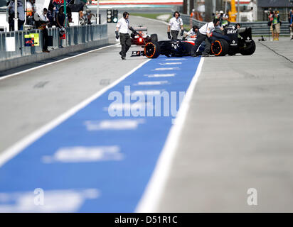 Sport Automobile : Championnat du Monde de Formule 1 de la FIA 2013, Grand Prix de Malaisie, # 11 Nico Hülkenberg (GER, Sauber F1 Team), Banque D'Images