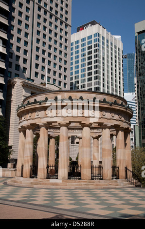 Le culte du souvenir est situé dans l'Australie Queensland Brisbane Anzac Square Banque D'Images