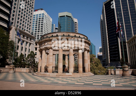 Le culte du souvenir est situé dans l'Australie Queensland Brisbane Anzac Square Banque D'Images