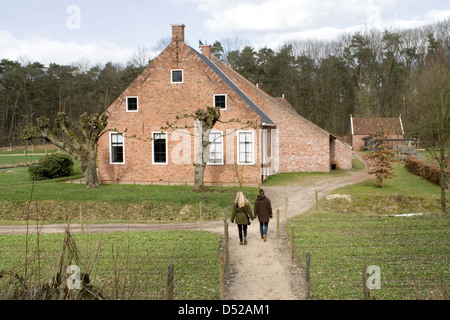 Beerta ferme dans Dutch Open Air Museum à Arnhem, Pays-Bas Banque D'Images