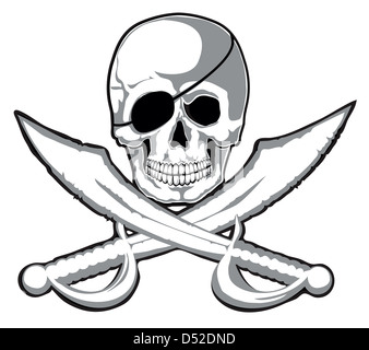 Jolly Roger Banque D'Images