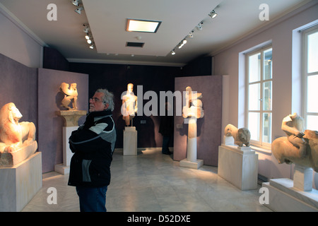 Grèce Athènes attika le musée à l'intérieur des ruines du kerameikos Banque D'Images