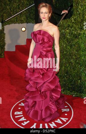 L'actrice Vera Farmiga nous arrive à la Vanity Fair Oscar Party at Sunset Tower à Los Angeles, USA, 07 mars 2010. Photo : Hubert Boesl Banque D'Images