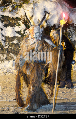 Radenthein, Autriche, Krampus Radenthein Banque D'Images