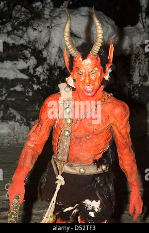 Radenthein, Autriche, Krampus Radenthein Banque D'Images