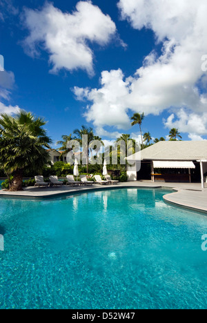 Hôtel Carlisle Bay, Piscine, Antigua, Antilles, Caraïbes, Amérique Centrale Banque D'Images