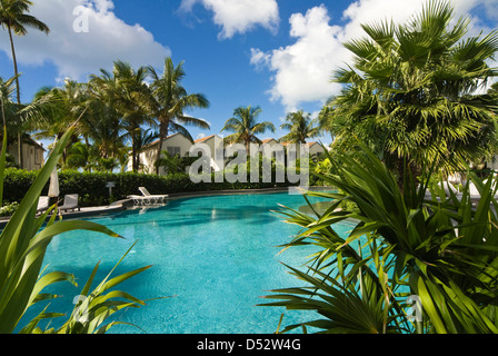 Hôtel Carlisle Bay, Piscine, Antigua, Antilles, Caraïbes, Amérique Centrale Banque D'Images