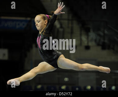 Liverpool, Royaume-Uni. 22 mars 2013. Championnats britannique Liverpool Echo Arena 22.3.13 Championnats britannique Junior. Amy Tinkler a terminé en deuxième place. Credit : ALAN EDWARDS / Alamy Live News Banque D'Images