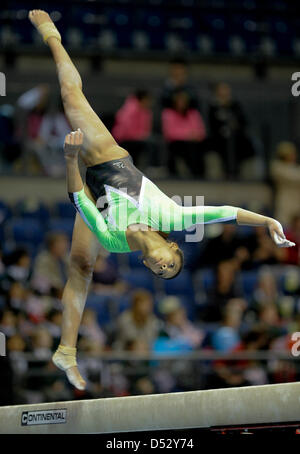 Liverpool, Royaume-Uni. 22 mars 2013. Championnats britannique Liverpool Echo Arena 22.3.13 Championnats britannique Junior. Elissa Downie. Credit : ALAN EDWARDS / Alamy Live News Banque D'Images