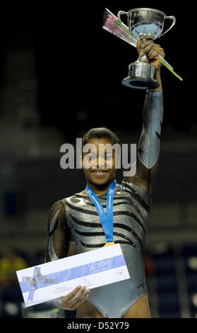 Liverpool, Royaume-Uni. 22 mars 2013. Championnats britannique Liverpool Echo Arena 22.3.13 Championnats britannique Junior.Tyesha Mattis. Credit : ALAN EDWARDS / Alamy Live News Banque D'Images