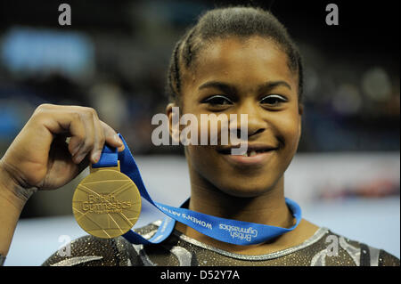 Liverpool, Royaume-Uni. 22 mars 2013. Championnats britannique Liverpool Echo Arena 22.3.13 Championnats britannique Junior.Tyesha Mattis. Credit : ALAN EDWARDS / Alamy Live News Banque D'Images