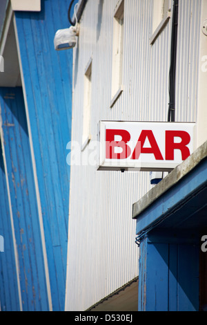 Bar signe sur la jetée de Bournemouth Banque D'Images