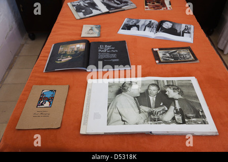 Cuba, La Havane, La Habana Vieja, l'hôtel Ambos Mundos, intérieur de Pièce 511, autrefois occupée par l'écrivain Ernest Hemingway Banque D'Images