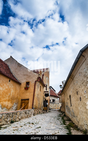 La citadelle de Rasnov a été construit autour de l'année 1215 par les chevaliers teutoniques, près de Brasov en Transylvanie, partie de nowday Roumanie. Banque D'Images