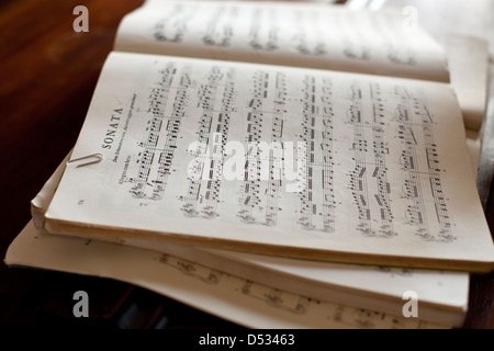 Des partitions pour un concert Banque D'Images