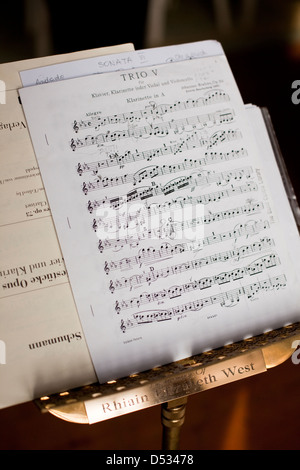 Des partitions pour un concert Banque D'Images