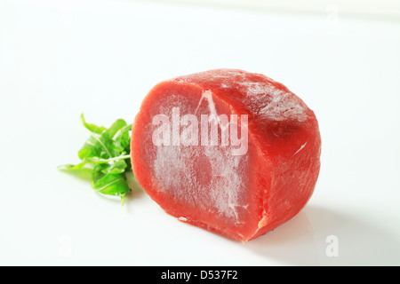 Studio shot de filet de boeuf cru Banque D'Images