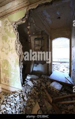 Abandonné Lee Plaza Hotel à Detroit, Michigan Banque D'Images