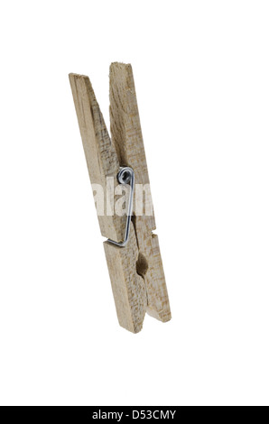 Vêtements en bois Peg. Banque D'Images