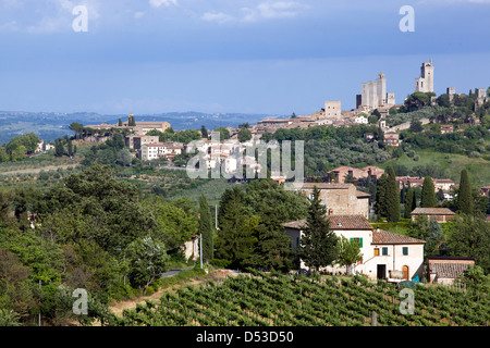 Les tours de San Gimignano, Toscane, Italie Banque D'Images