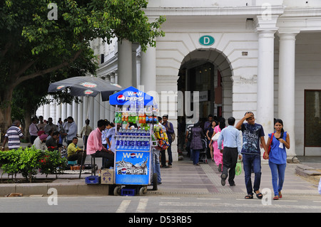 Avis de Connaught Place, le centre de New Delhi Banque D'Images