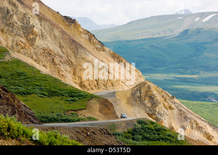 Col polychrome, Denali Park Road, Denali National Park, Alaska, USA Banque D'Images