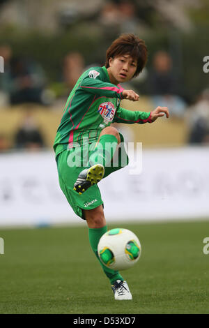 Nanase Kiryu (Beleza), le 23 mars 2013 - Football : Football /Plenus Nadeshiko League entre 2013 Kibikokusaidaigaku NTV Beleza FC 2-0 Stade Ajinomoto au charme West Field, Tokyo, Japon. (Photo de YUTAKA/AFLO SPORT) [1040] Banque D'Images