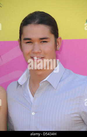 Los Angeles, USA. 23 mars 2013. Booboo Stewart acteur arrive au 26e Congrès annuel du Nickelodeon Kids' Choice Awards à USC Galen Center de Los Angeles, USA, le 23 mars 2013. Photo : Hubert Boesl/dpa/Alamy Live News Banque D'Images