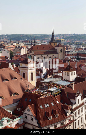 Roof restaurant à Prague, République Tchèque Banque D'Images