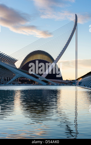 La Cité des Arts et des Sciences de Valence Banque D'Images