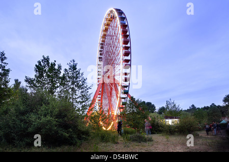 Berlin, Allemagne, le wiedereroeffnete temporaire Spree Park dans Berlin-Plänterwald Banque D'Images