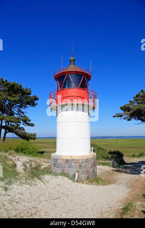 L'île de Hiddensee, phare de ( Gellen, Mecklembourg Poméranie occidentale, Allemagne Banque D'Images