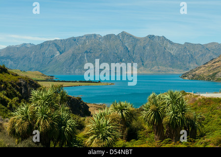 Lake Hawea, près de Wanaka, Otago, Nouvelle-Zélande Banque D'Images