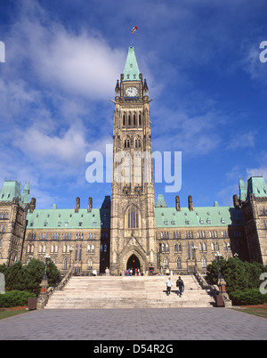 L'édifice du Centre (Édifice du centre), la colline du Parlement, Ottawa, Région de la capitale nationale, de l'Ontario Province, Canada Banque D'Images